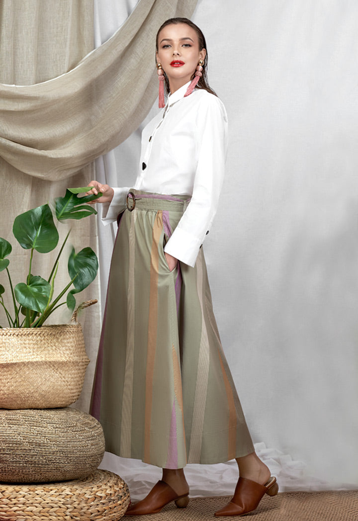 Plaid A-Line Skirt