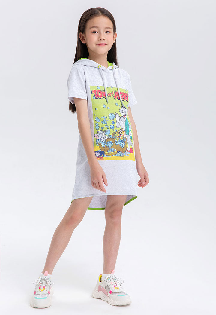 Tom And Jerry Hoodie High Low Dress