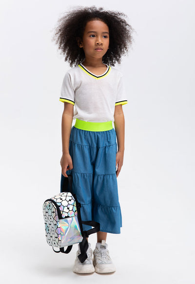 Mickey Mouse Tiered Culottes Pants