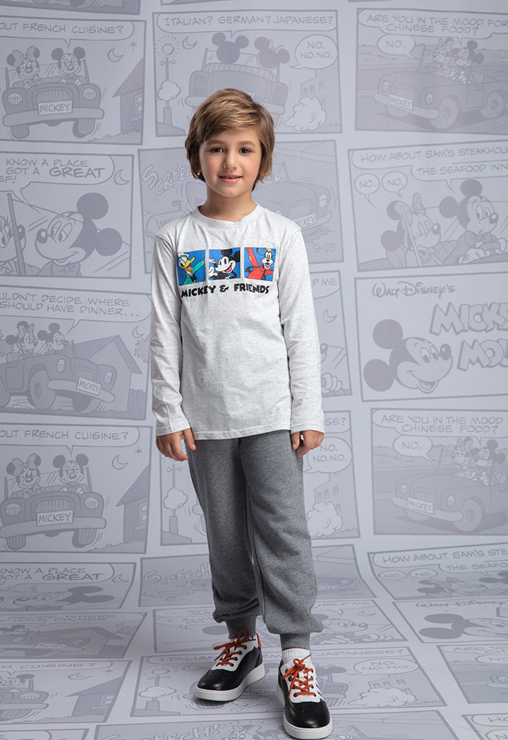 Mickey & Friends Front Print Long Sleeve T-Shirt
