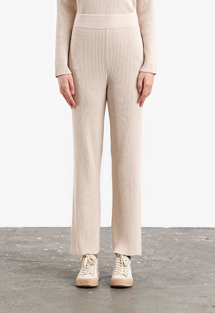 Tiny Pleated Solid Skinny Trouser