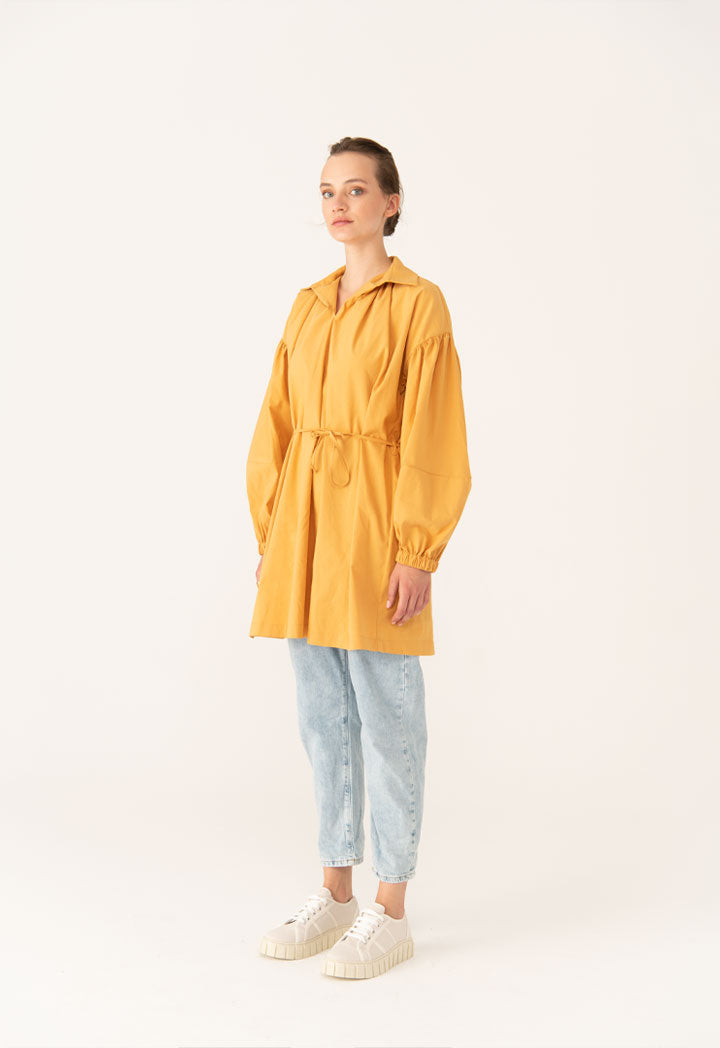 Cotton Tunic Long Solid Shirt