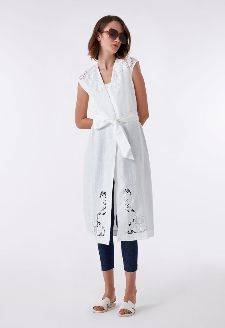 Linen Embroidered Outerwear