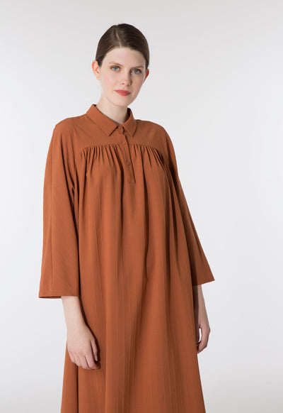 Rust Collar Dress