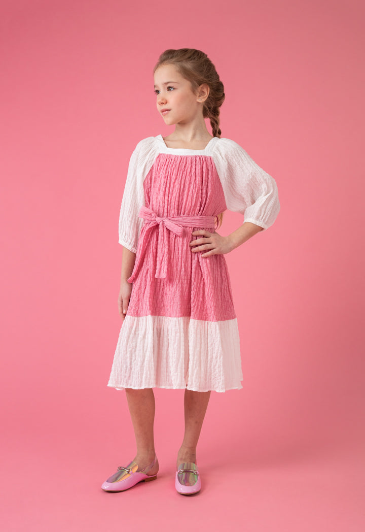 Balloon Sleeve Square Neck Dress