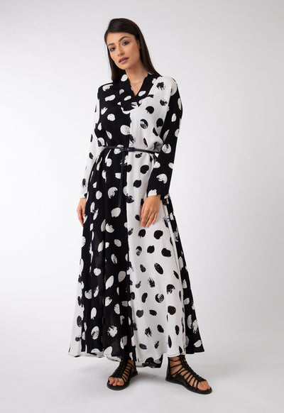 All Over Printed Long Dress