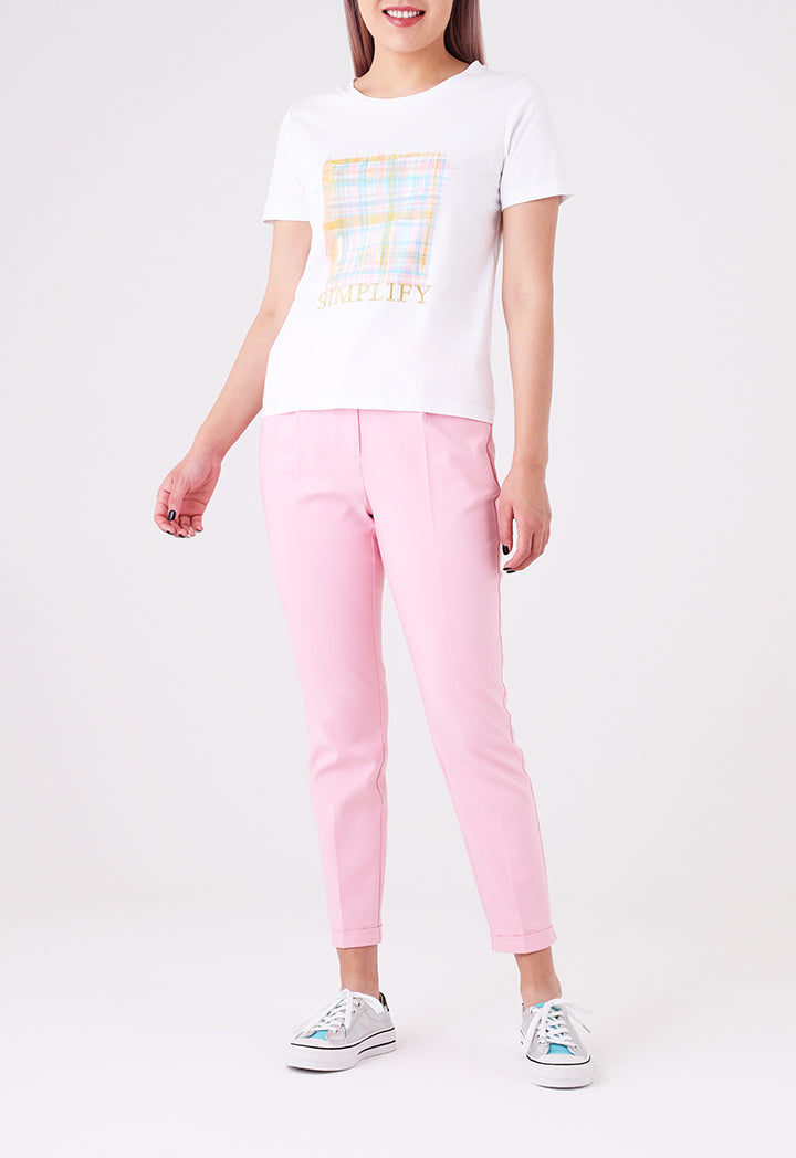 Graphic Text Print T-Shirt