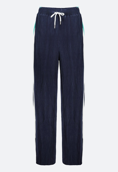 Contrast Side Panel Pleated Trouser