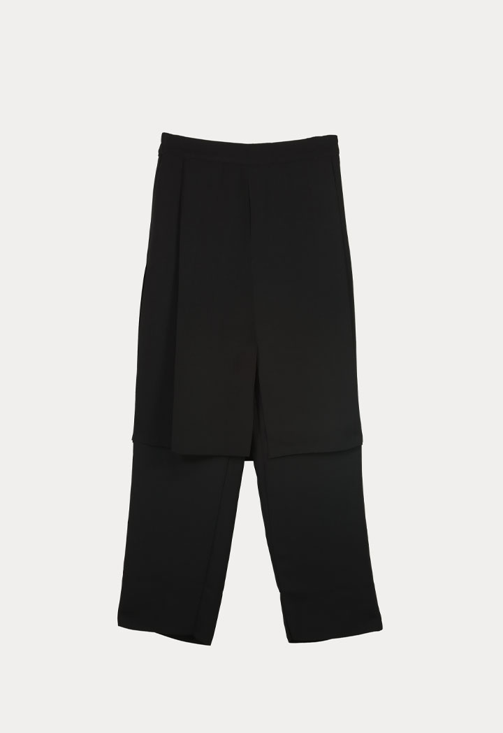 Raw Edge Overlay Pants