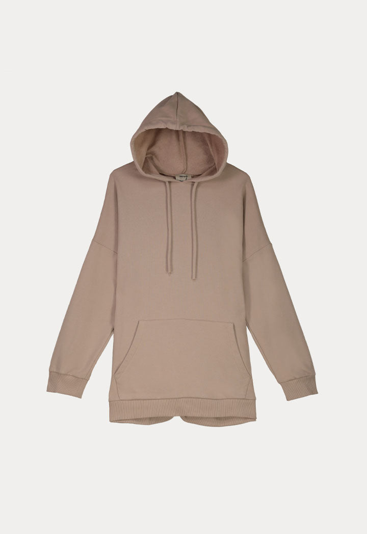 Solid Hooded Pullover