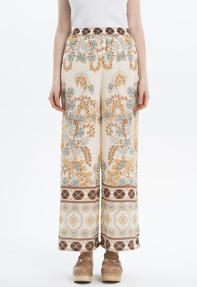 Ethnic Printed Straight Fit Trouser (Free Size)