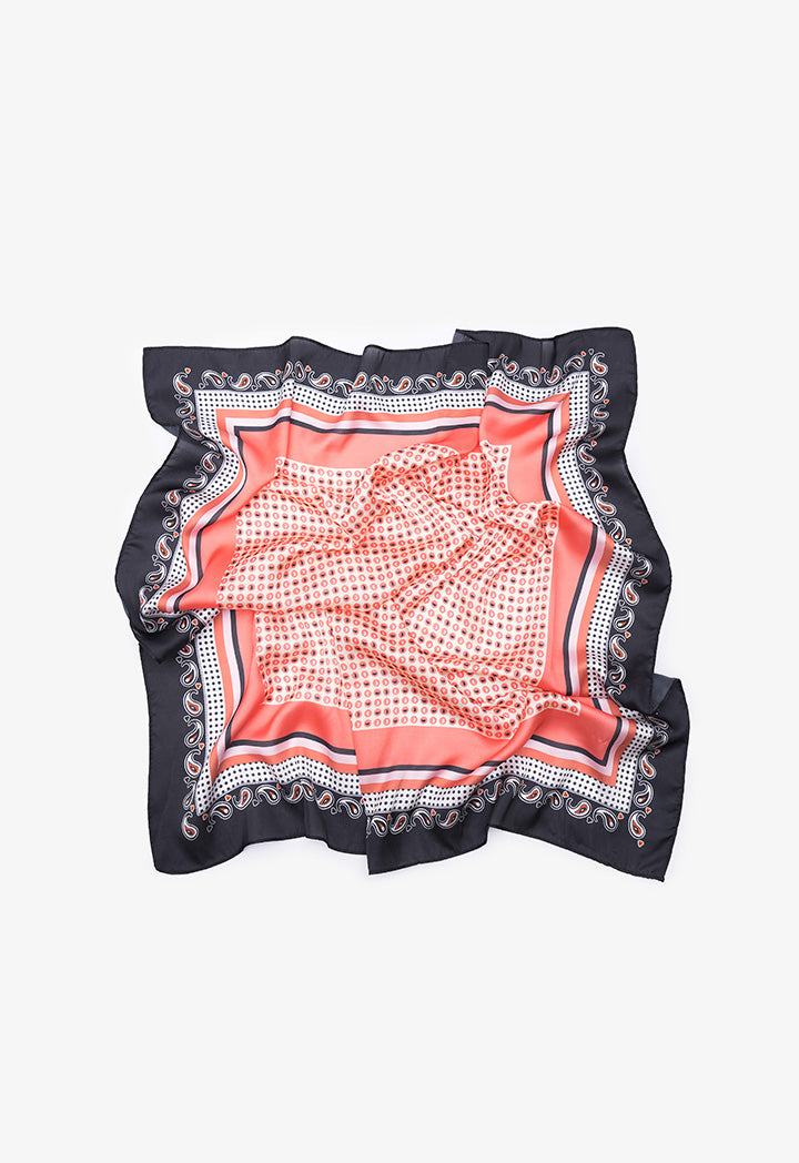 Graphic Print Square Scarf