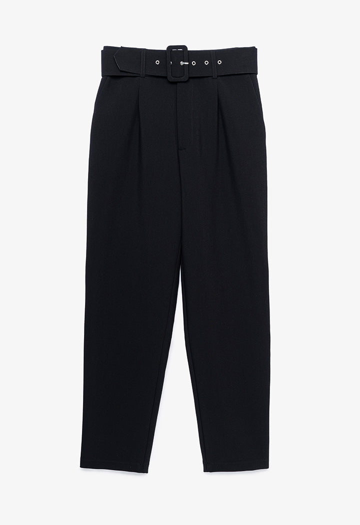 Solid Trouser with Belt