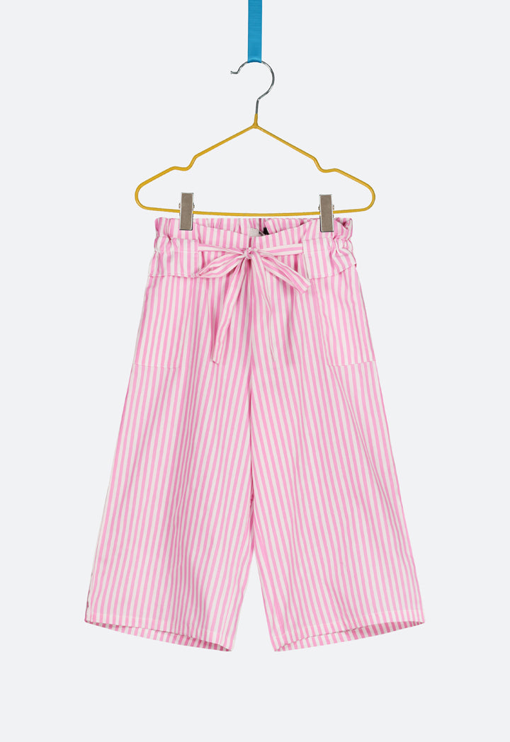 High Waist Striped Culottes