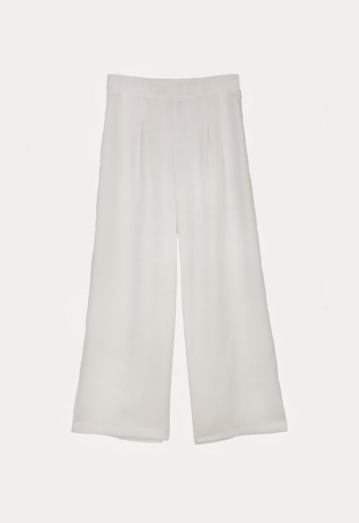 Darted Wide Leg High Rise Pants