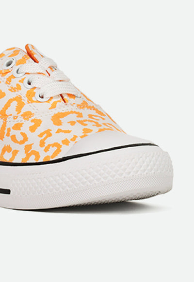 Neon Leopard Print Sneakers