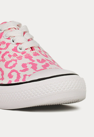 Neon Leopard Print Sneakers