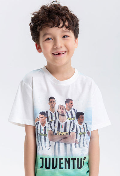 Juventus Front Print Crew Neck T-Shirt