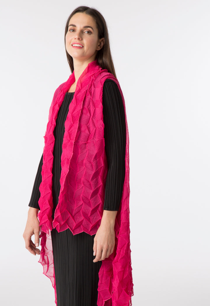 Electric Pleated Chiffon Outerwear (Free Size)