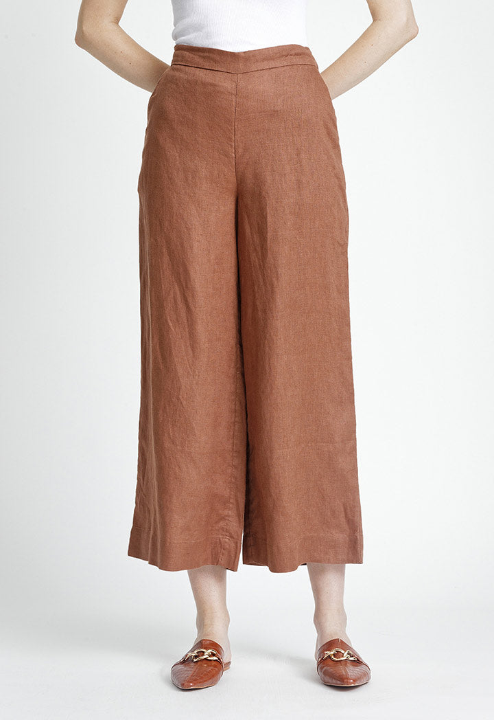 Straight Linen Culottes