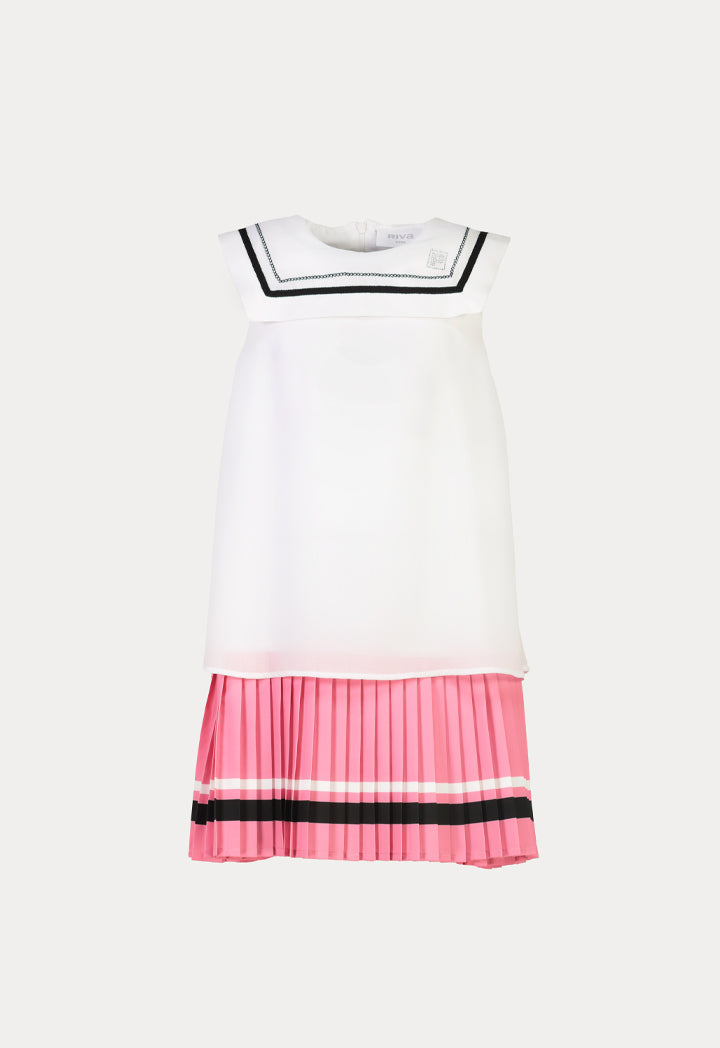 Powerpuff Girls Flared Pleated Hem Dress