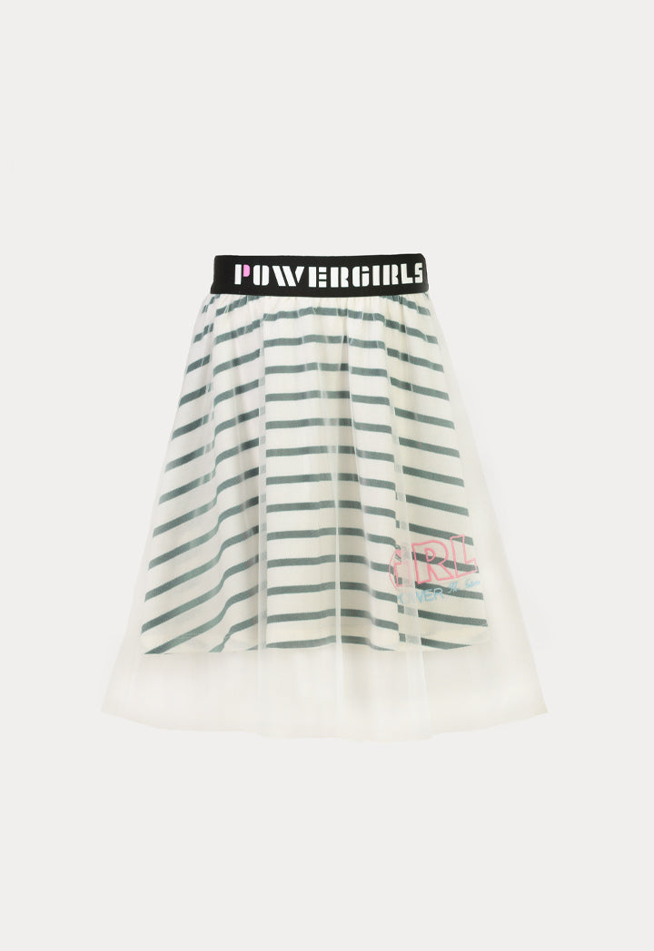 Powerpuff Girls Striped Net Skirt