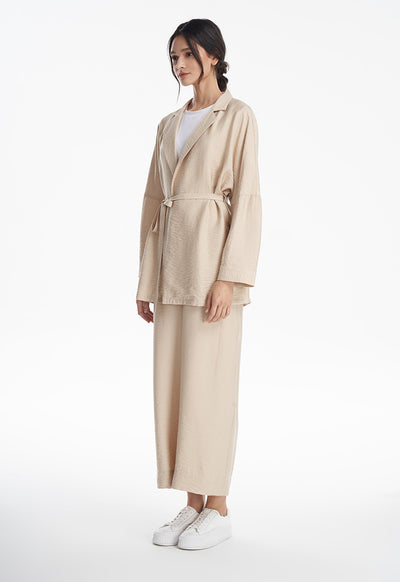 Open Textured Solid Outer Jacket