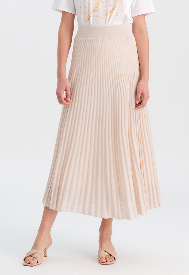 Soft Textured Skirt With Attached Lining