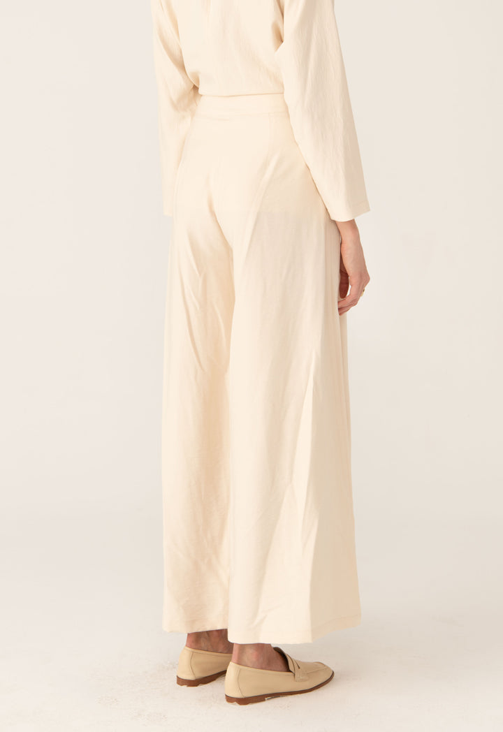 Crepe Wide Flared Long Culottes