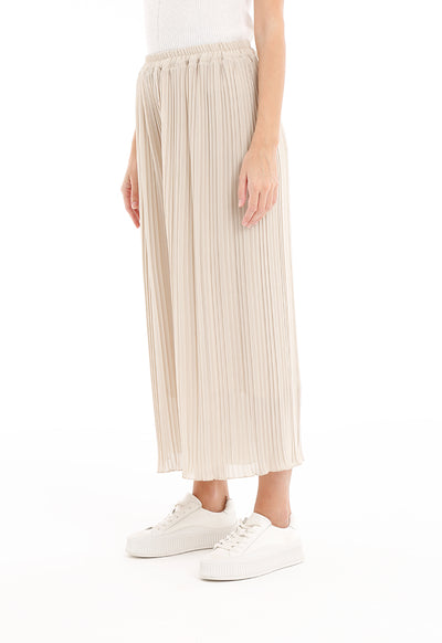 Multi Pleated Wide Leg Trouser