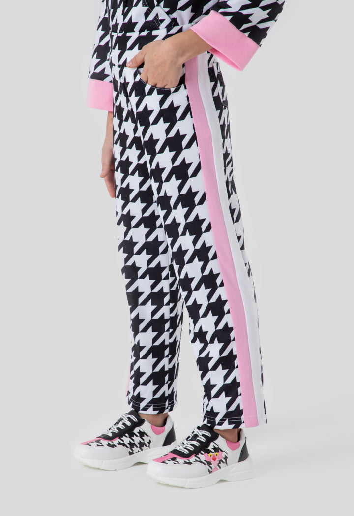 Houndstooth Print Pants