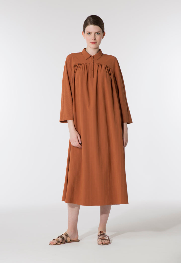 Rust Collar Dress