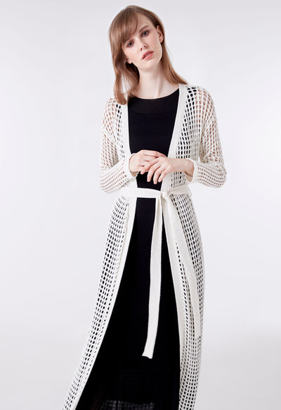 Crochet Long Knit Outerwear