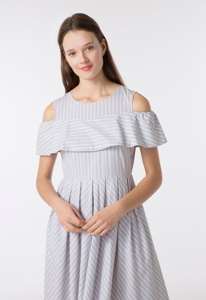 Yard Dyed Striped Dress - Fresqa