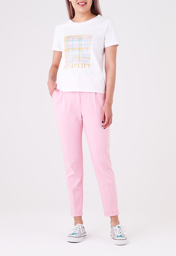 Graphic Text Print T-Shirt
