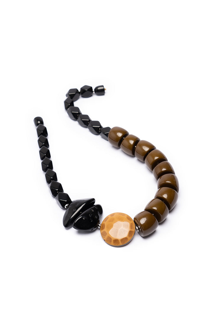 Wooden Resin Multi Color Necklace