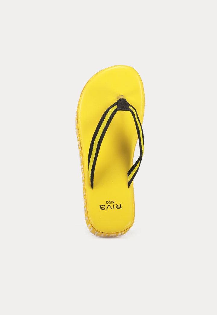 Printed Side Flip Flop Slip On