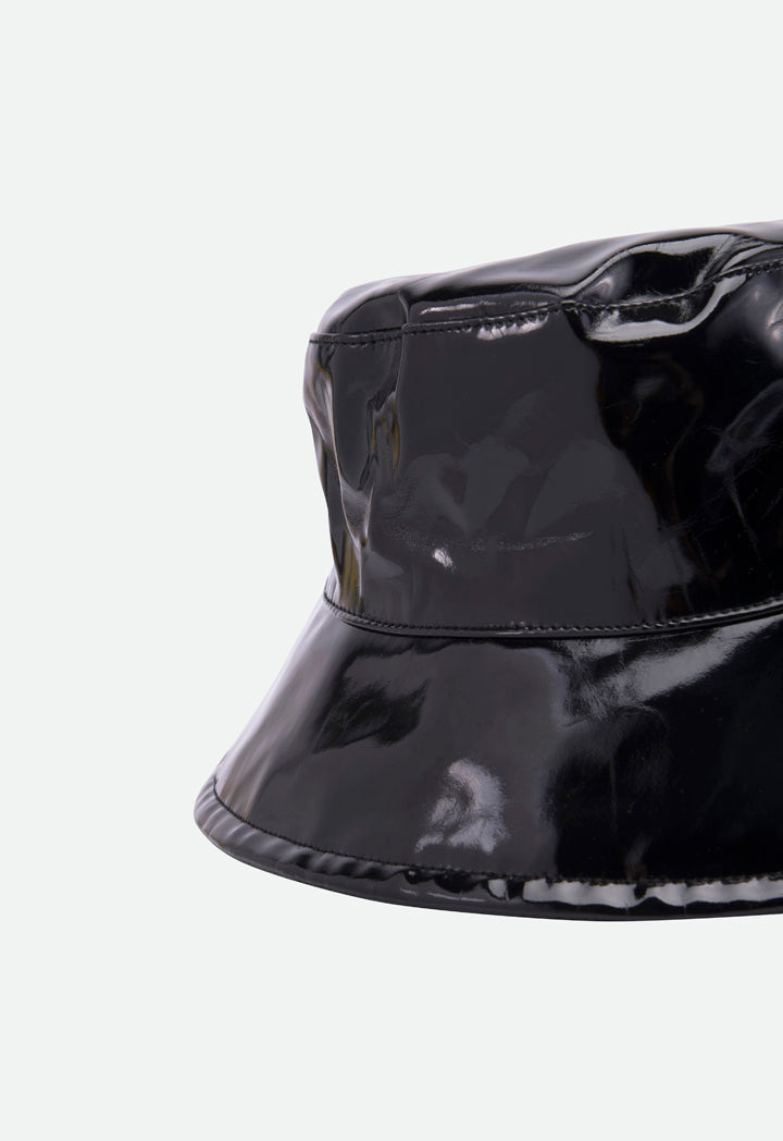 Faux Patent Leather Bucket Hat