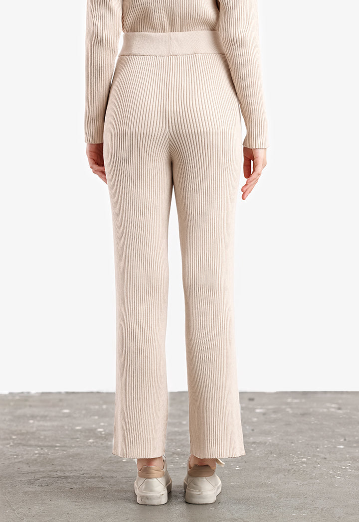 Tiny Pleated Solid Skinny Trouser