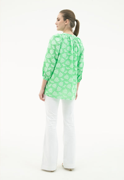 Floral Motif Embroidered Blouse