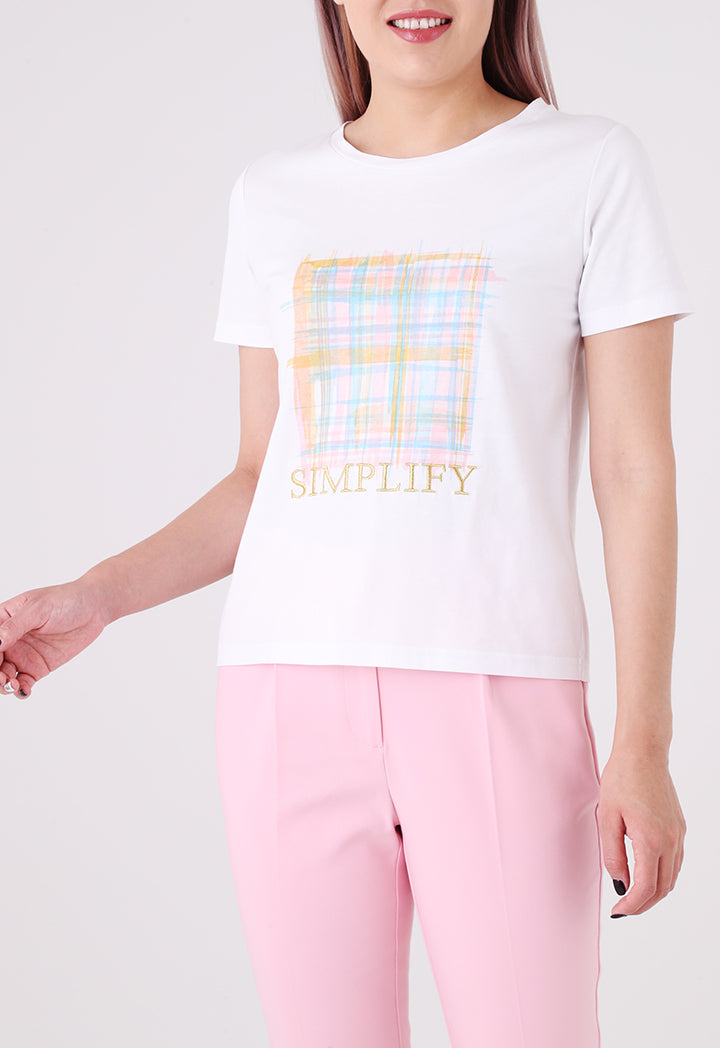 Graphic Text Print T-Shirt