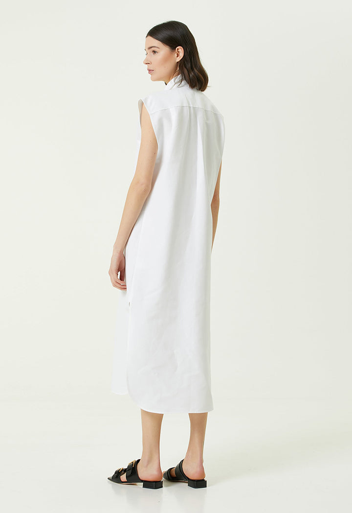 Collection Linen Shirt Dress White