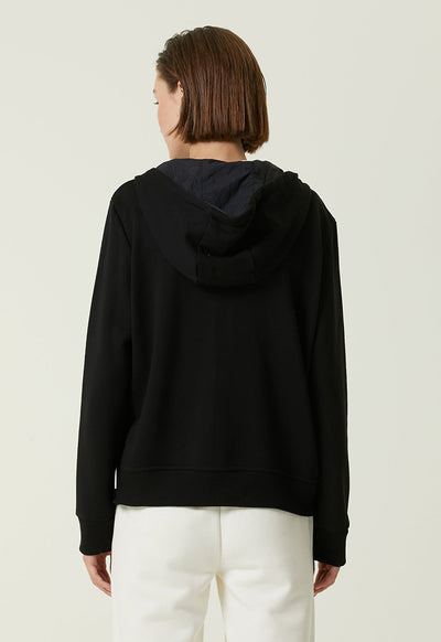 Collection Hooded Zippered Sweatshirt Black