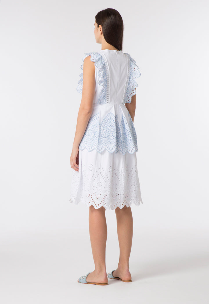 Embroidered Schiffli Dress