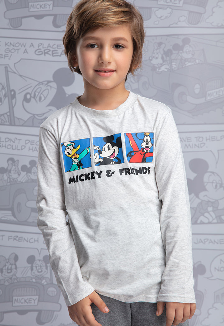 Mickey & Friends Front Print Long Sleeve T-Shirt