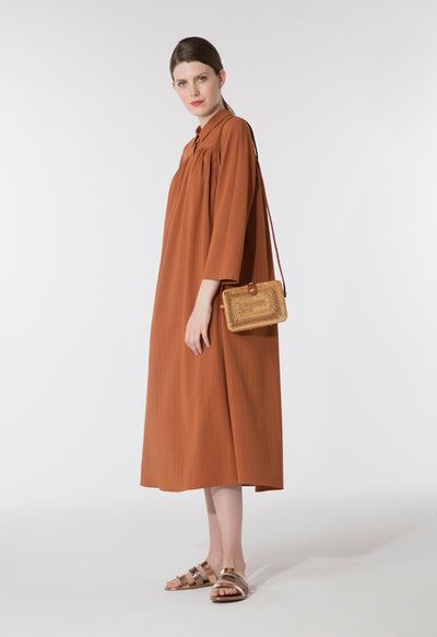 Rust Collar Dress