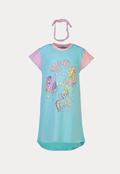 My Little Pony High-Low Graphic Print Pajama Dress