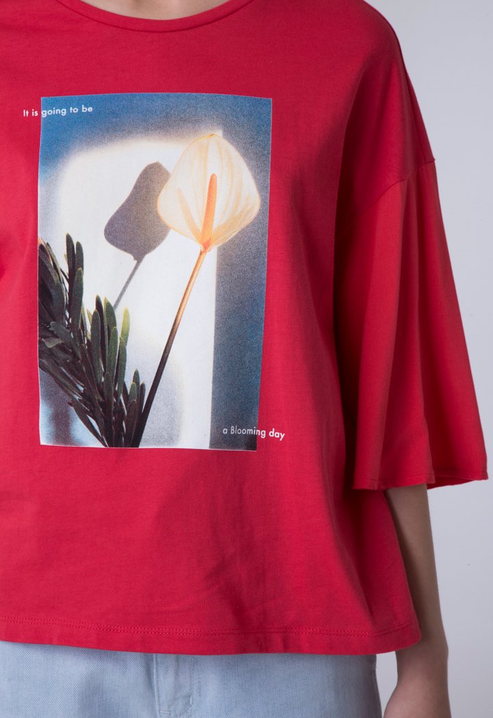 Drop Shoulder Print Shirt