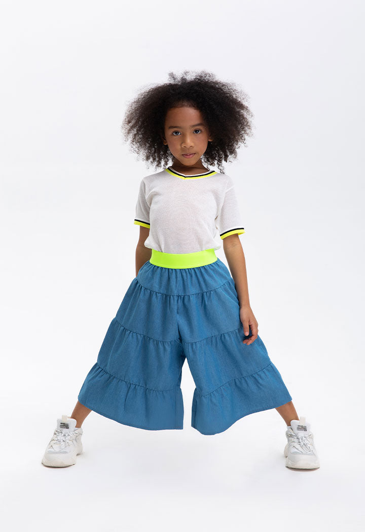 Mickey Mouse Tiered Culottes Pants