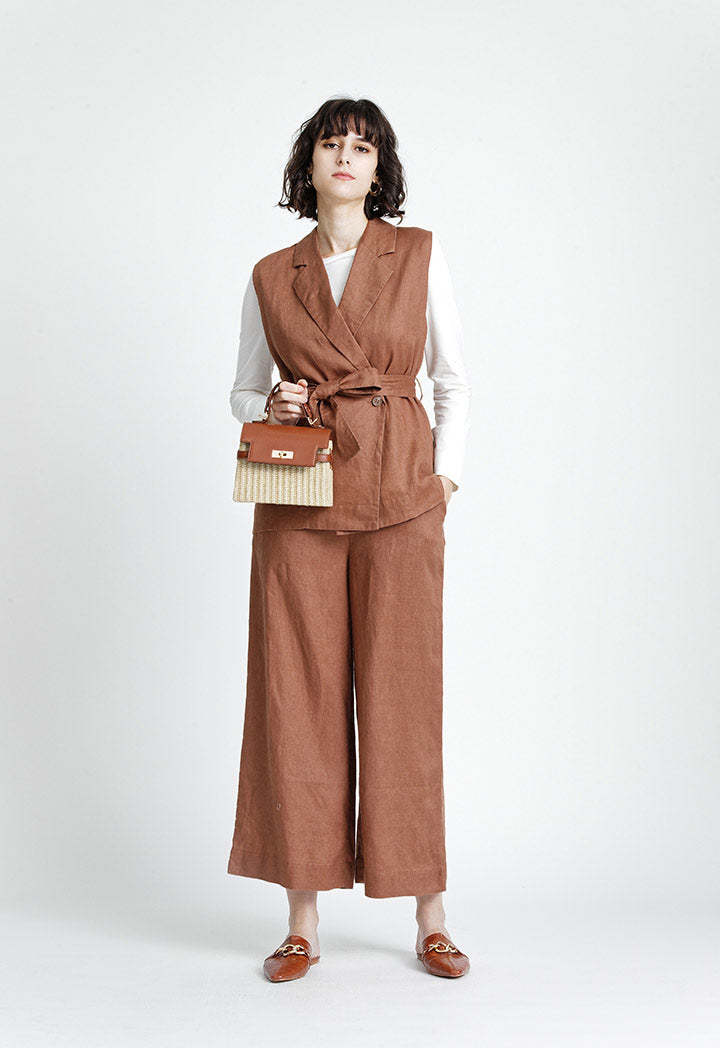 Straight Linen Culottes